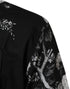 Dolce & Gabbana Black Floral Collared GOLD Casual Polo Shirt